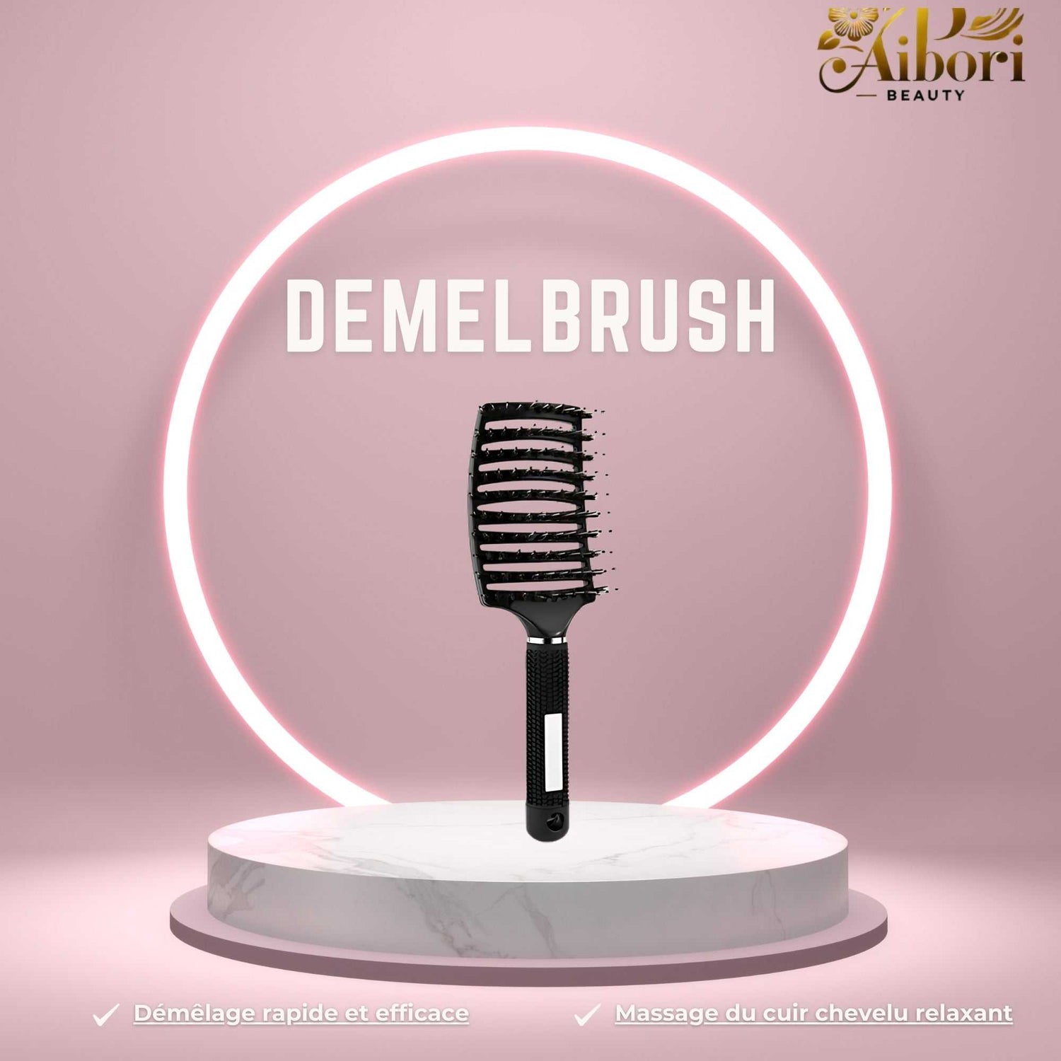 brosse demelante anti casse vue de profil