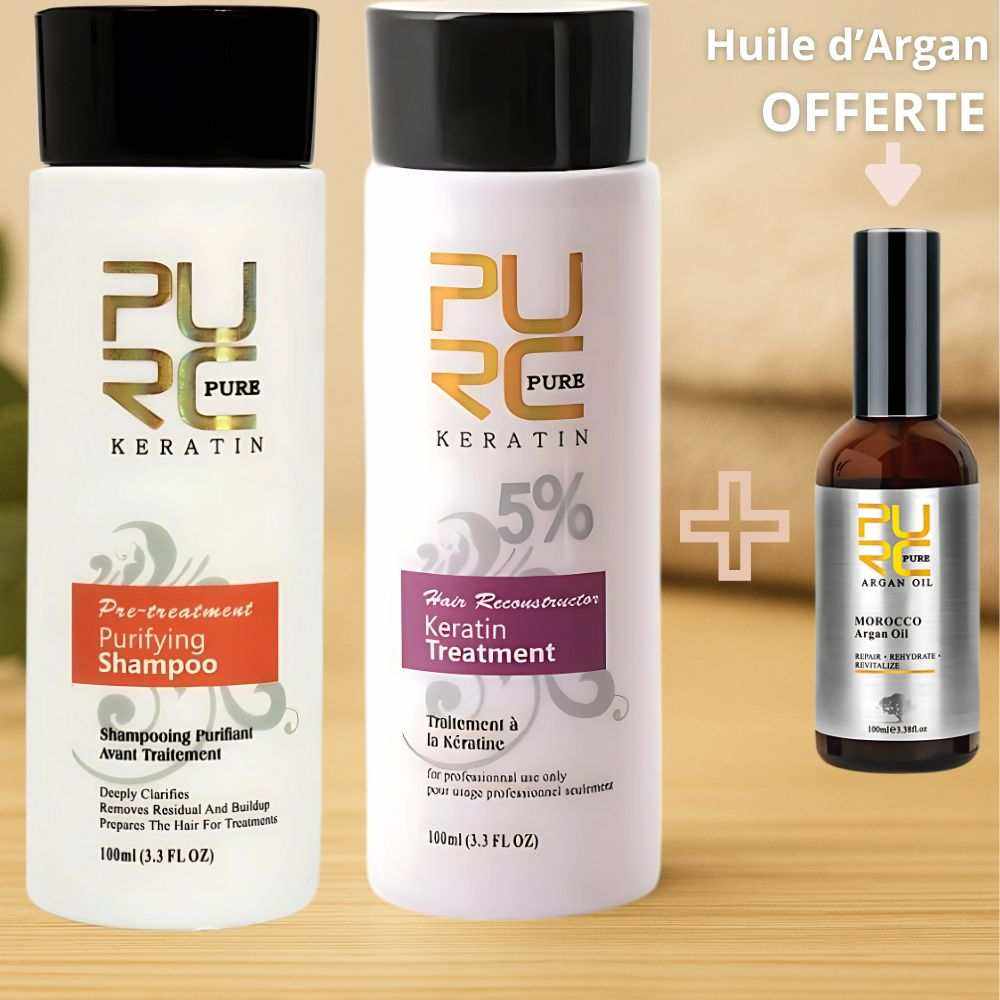 shampoing keratine KERALISSENCE pour cheveux abimes