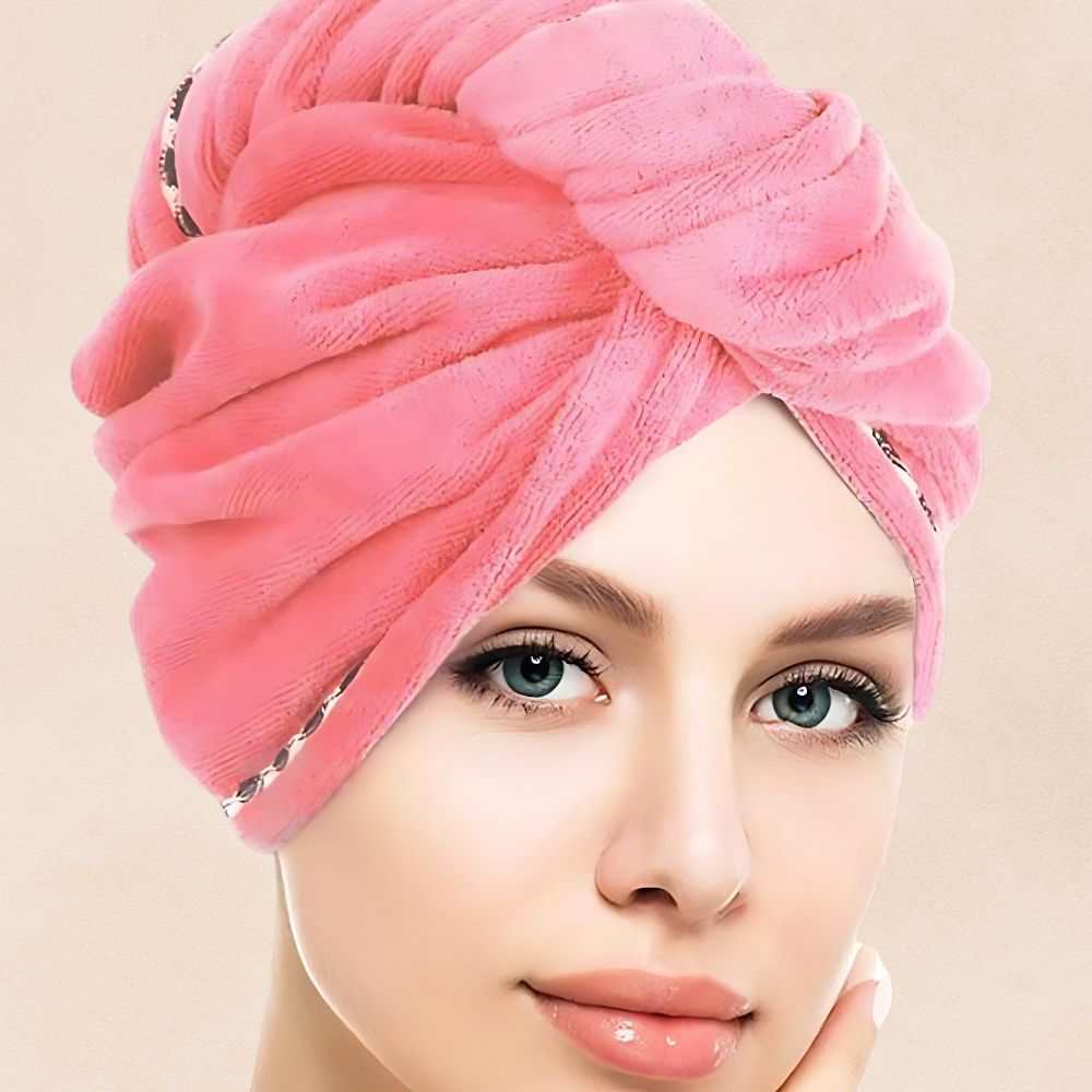Serviette cheveux microfibre pour cheveux longs et bouclés – séchage sans chaleur