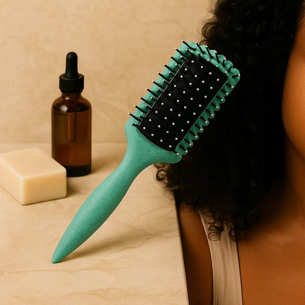 Peigne cheveux bouclés CURLVIA™ dans un décor doux et épuré