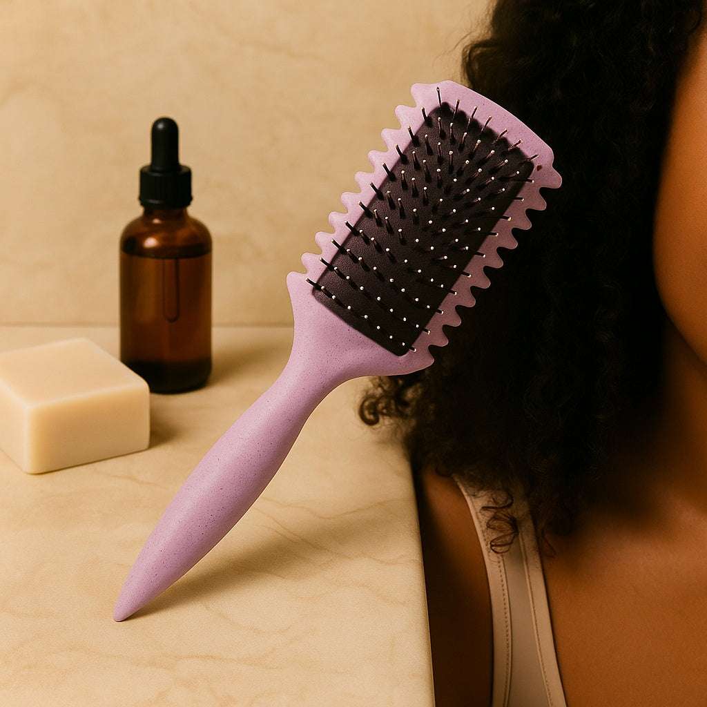 Peigne cheveux bouclés CURLVIA™ dans un décor doux et épuré